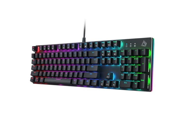 Aukey KM-G12 – mechanische Gaming Tastatur mit LED-Beleuchtung, 105 Tasten & Anti-Ghosting im Test