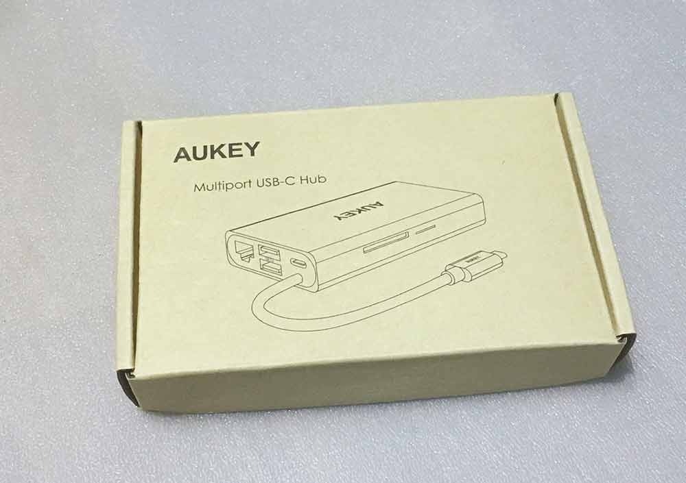 Aukey CB-C55 Multiport USB-C Hub Aluminium