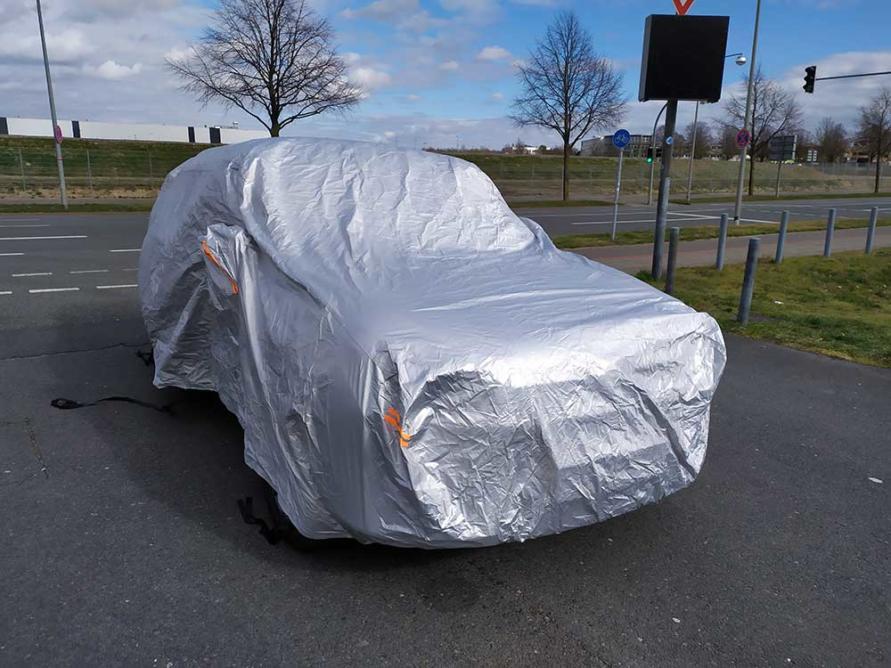 Audew Autoabdeckung im Kurztest: Sonnen-, Staub und Korrisionsschutz für  das Auto – TestMagazine